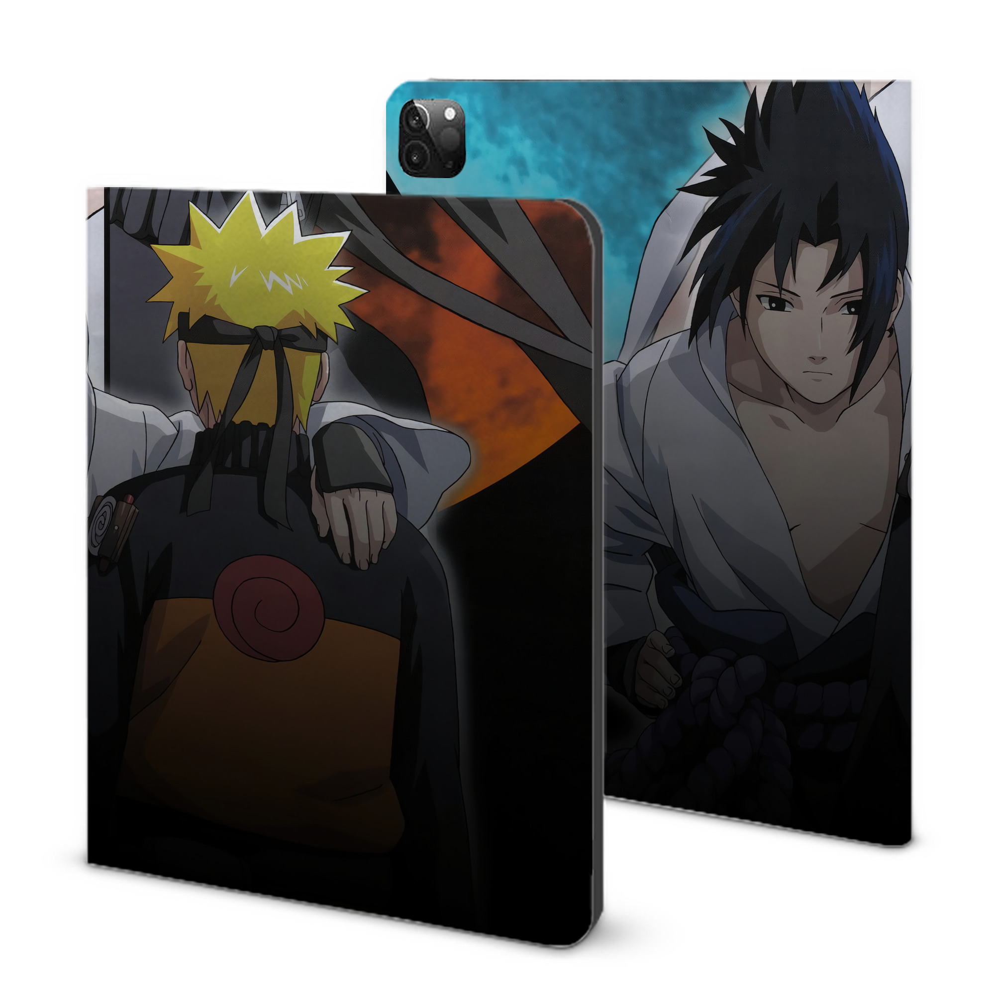 （画像用） NARUTO -ナルト- NARUTO -ナルト- 疾風伝 IPadケース ペンホルダー付き ブックスタイルデザイン